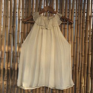 Ruffle Halter Blouse